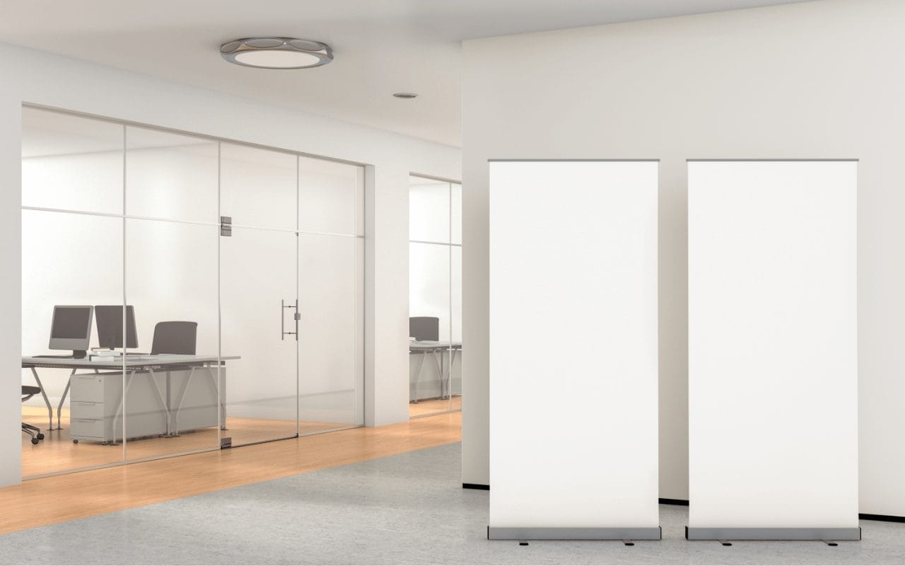 kakemono pour bureau entreprise communication visuelle