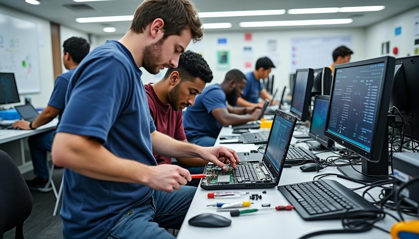 découvrez notre formation en maintenance informatique avec studi, où vous apprendrez les compétences indispensables pour réussir dans ce domaine en pleine évolution. renforcez vos connaissances techniques, maîtrisez la résolution de problèmes et préparez-vous à une carrière prometteuse grâce à notre programme complet.